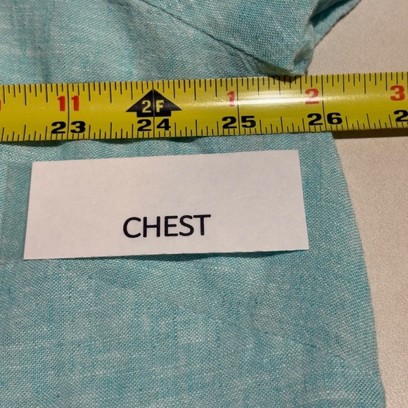 Susan Graver Women Linen LongSleeve Tunic Button Up Shirt 2X Breathable Coastal - Picture 6 of 7